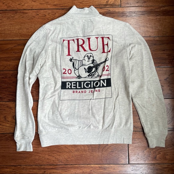 True Religion Quarter Zip Sweatshirt 